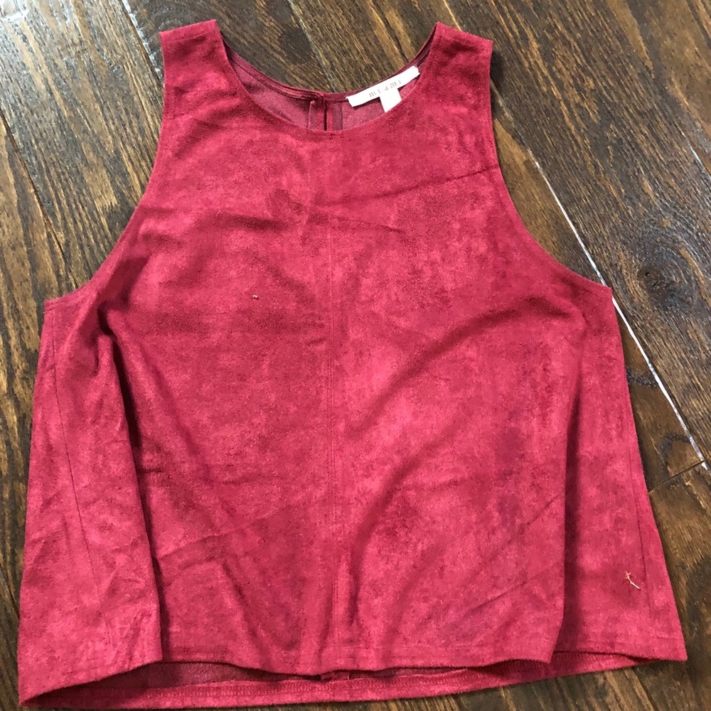 red suede tank top from francescas